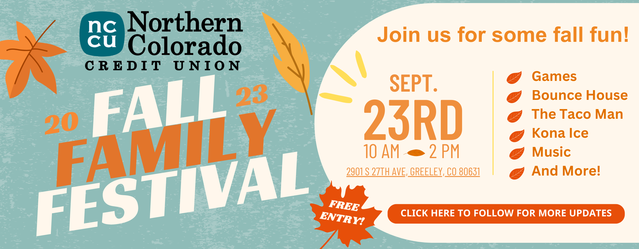 Fall Family Festival – Sept. 23rd